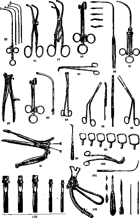 Otorhinolaryngological Instruments: figure 5 from the 1928–1936 encyclopedia article