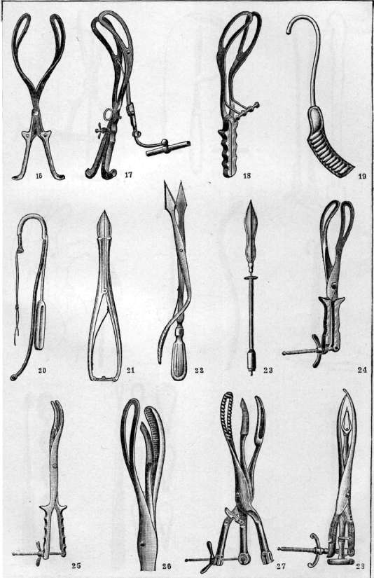 Obstetric Instruments: figure 2 from the 1928–1936 encyclopedia article